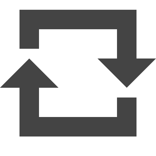 Retweet refresh arrows send icon