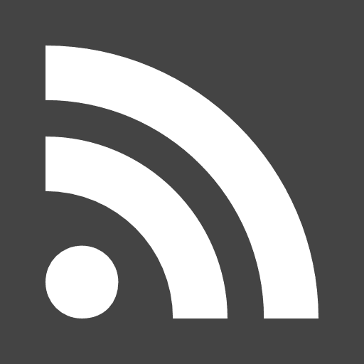Rss square wireless internet signal symbol icon