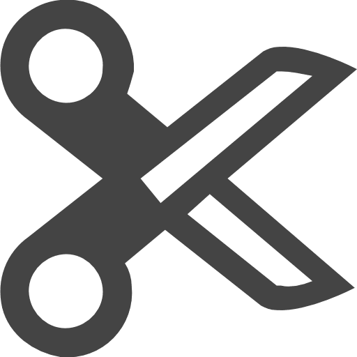 Scissors tool cutting cut icon