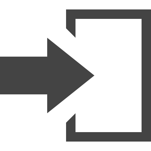 Sign in rectangle enter arrows icon