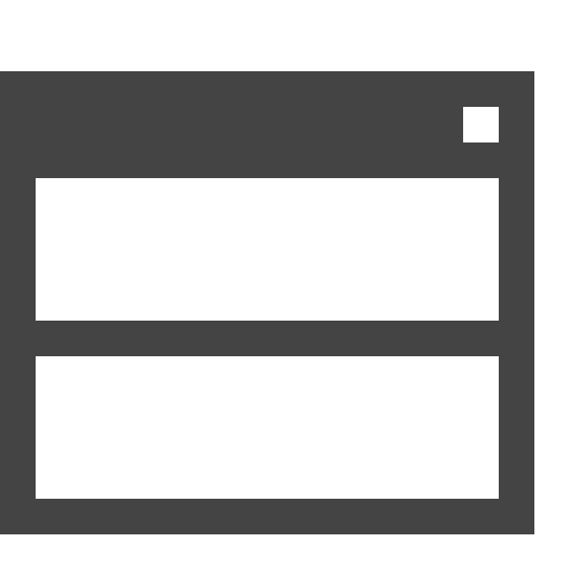 Split browser rectangular computing division icon