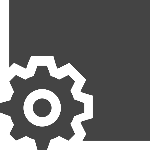 Stop settings square setup gear icon