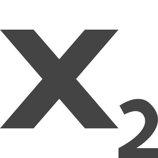 Subscript note number format icon