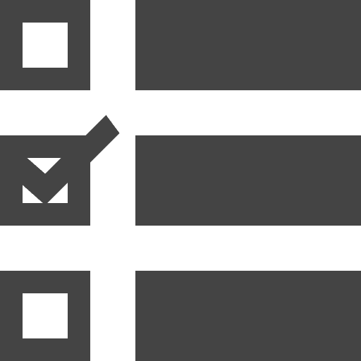 Tasks interface check mark list icon