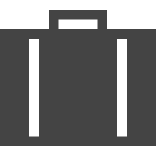 Suitcase baggage travelling business icon