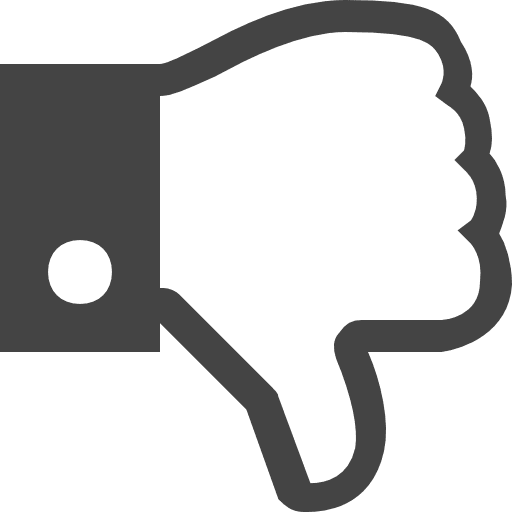 Thumb down gesture finger gestures icon