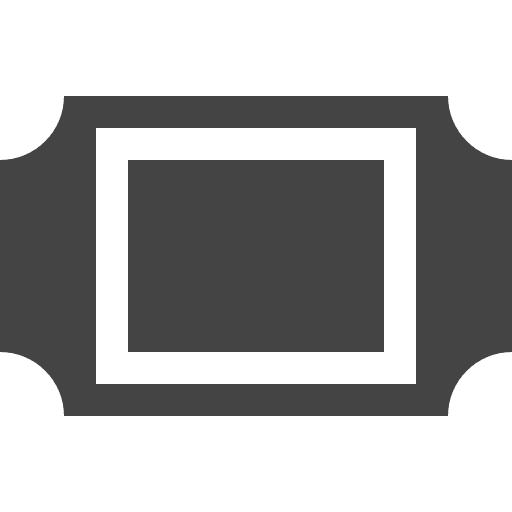 Ticket interface cinema theater icon