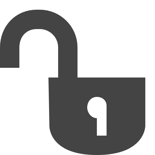Unlock tool security secure icon
