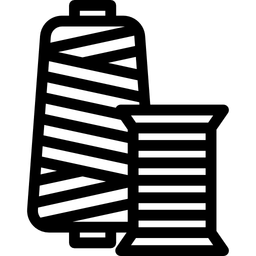 Spool of thread tools and utensils material handcraft icon