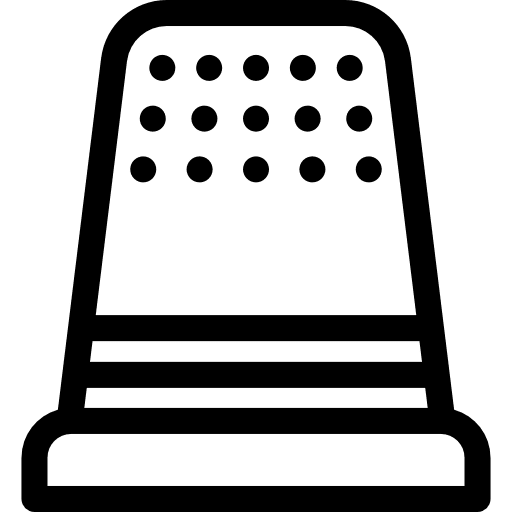 Thimble sewing sewing thimble tools and utensils icon