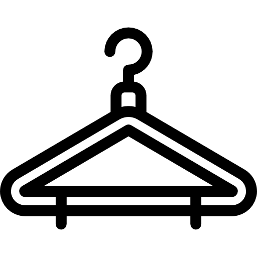 Hanger clothing closet tools and utensils icon