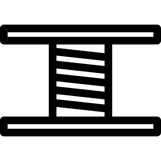 Bobbin handcraft tools and utensils sewing icon