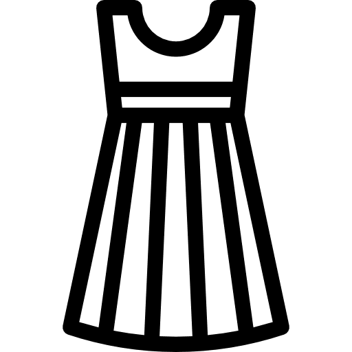 Dress stylish dress clothes icon