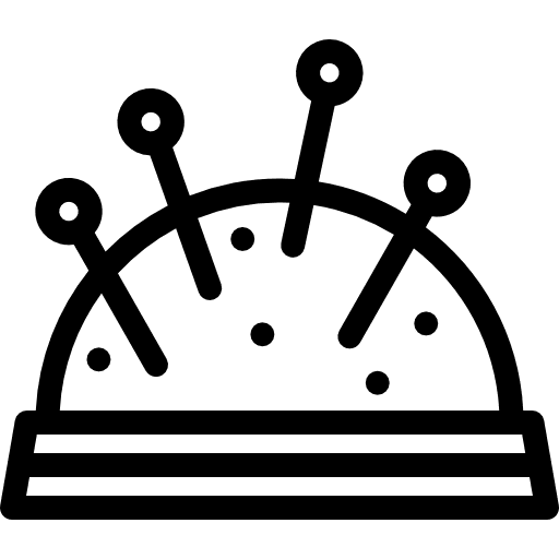 Needles fashion designer sewing tools and utensils icon