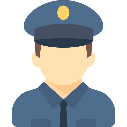 Policeman avatar people profession icon