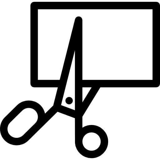 Scissors fashion designer tools and utensils paper icon