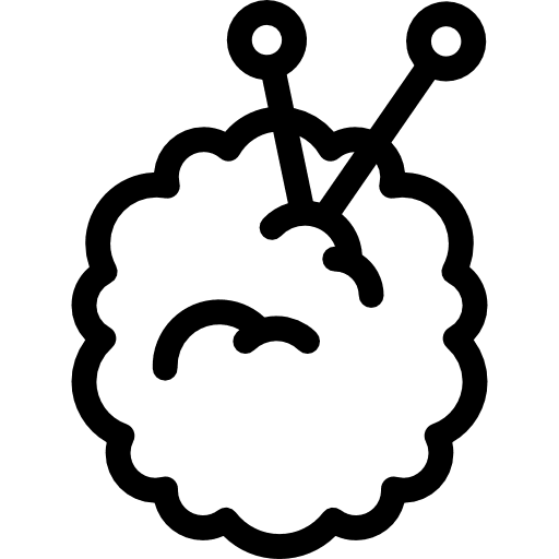 Yarn ball handcraft yarn ball sewing icon