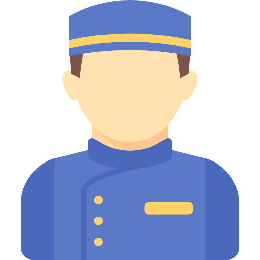 Concierge avatar concierge man icon