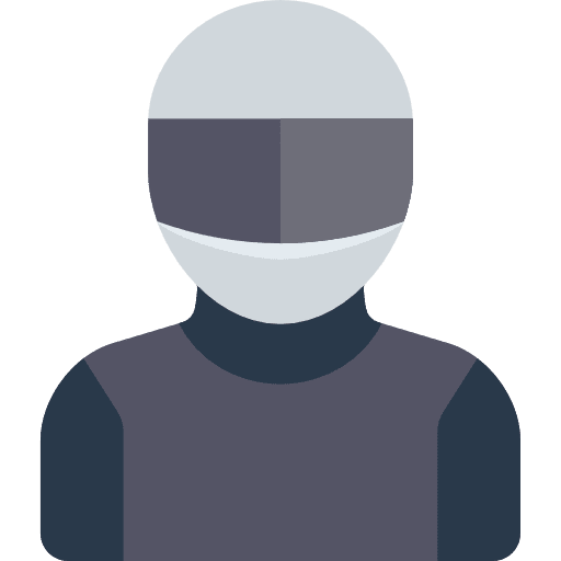 Motorcyclist motorcyclist helmet people icon