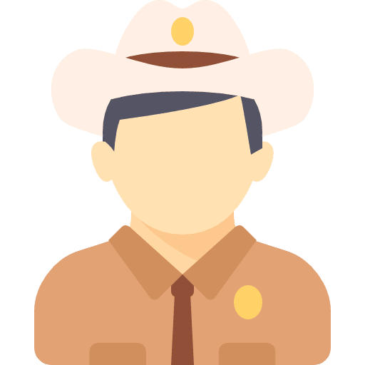 Sheriff profession avatar police icon