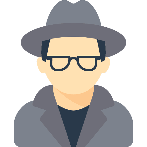 Detective avatar agent people icon