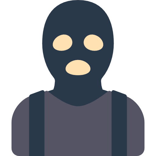 Thief robber job occupation icon