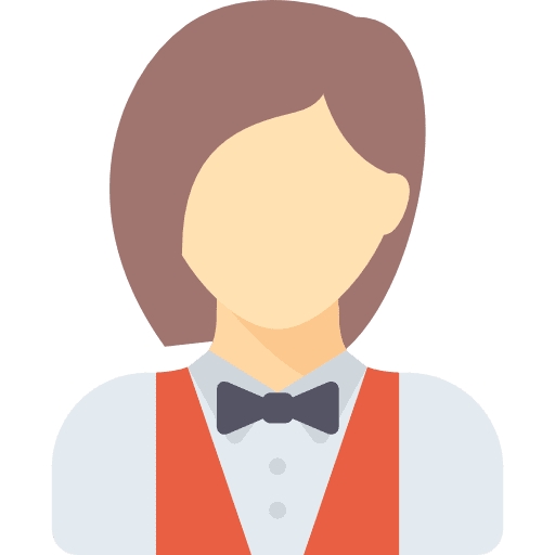 Waiter waiter woman people icon