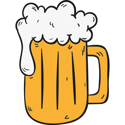 Beer pint food drink icon