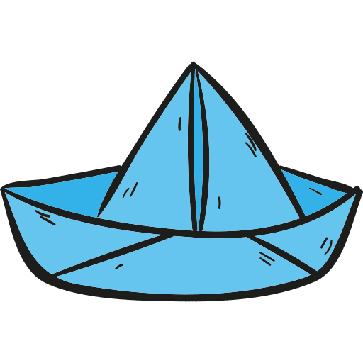 Paper boat paper boat ship origami icon