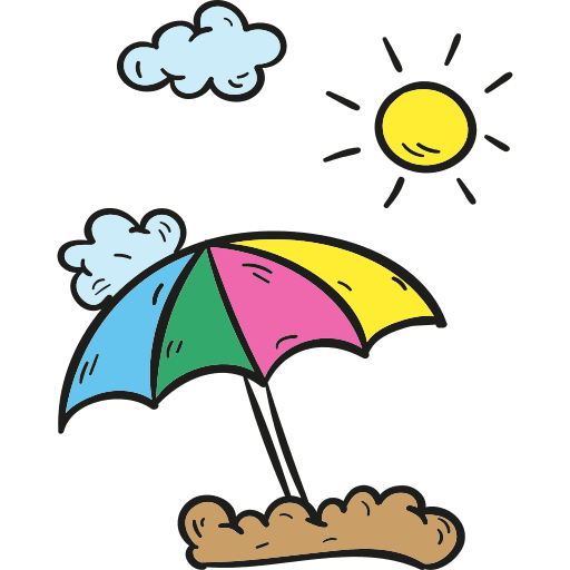 Beach sun other landscape icon