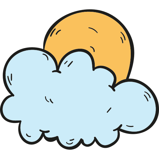 Cloudy meteorology weather cloudy icon