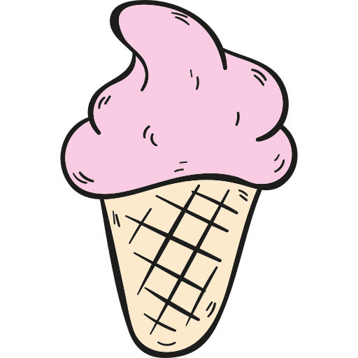 Ice cream summer food and restaurant ice cream icon