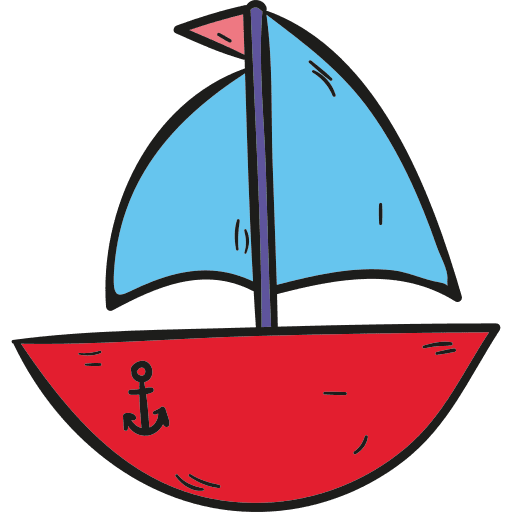 Sailboat boat navigation sailing boat icon