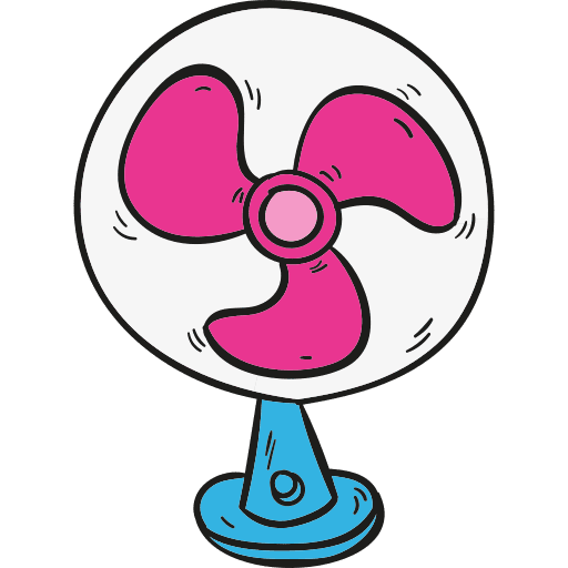 Ventilator fan tools and utensils air icon