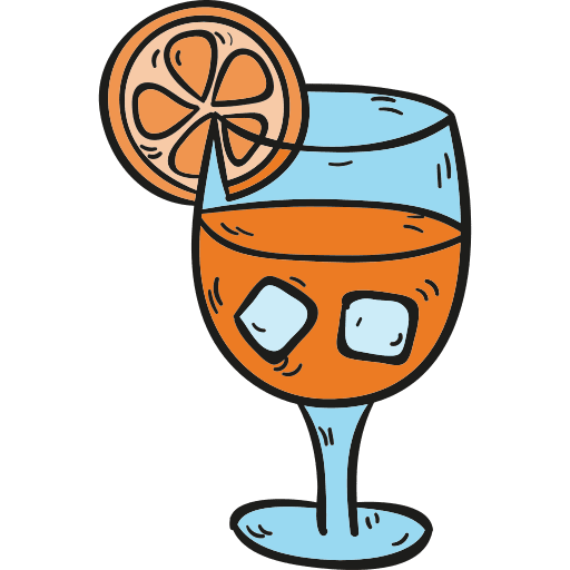 Cocktail glass drink set drink icon
