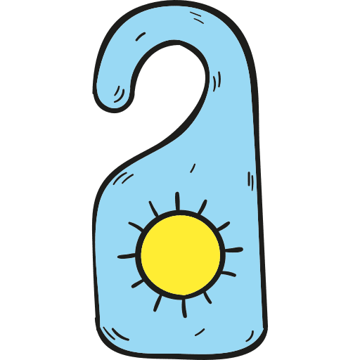 Doorknob hotel access doorknob icon