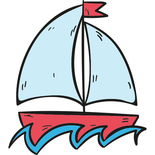 Sailboat sailing boat boat navigation icon