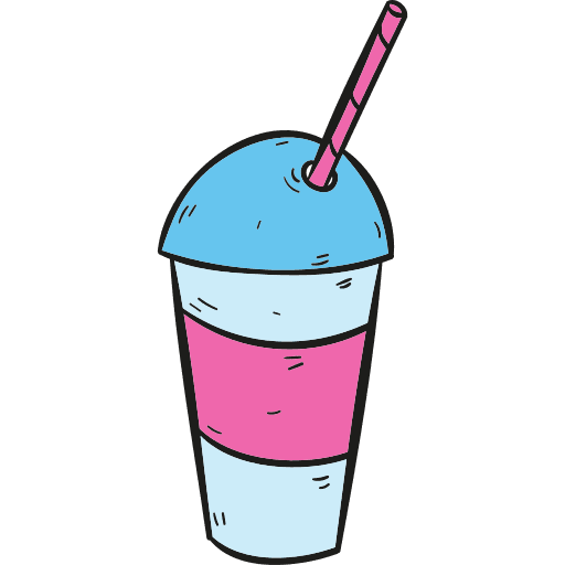 Soda take away straw soda icon
