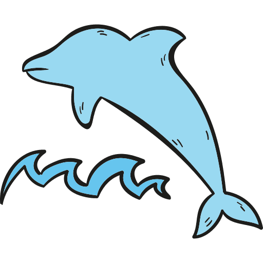 Dolphin animals dolphin sea life icon