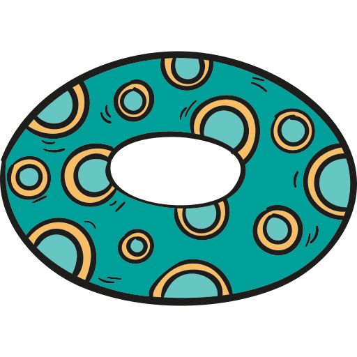 Rubber ring rubber ring life preserver float icon