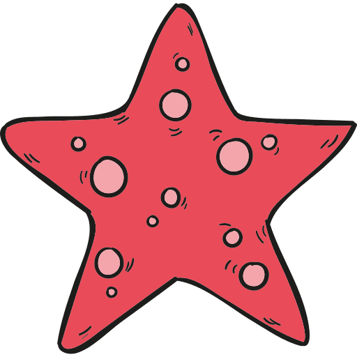 Starfish animals aquatic aquarium icon