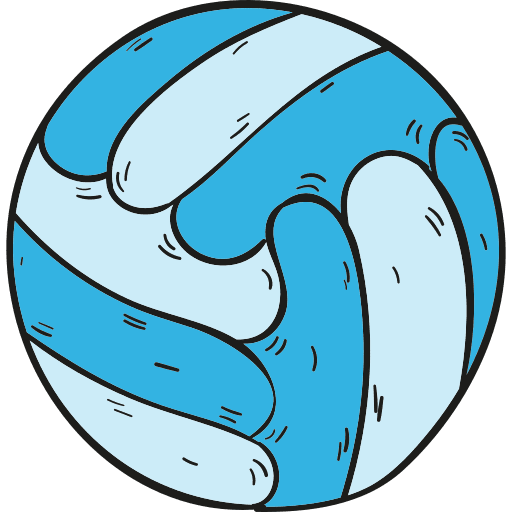 Volleyball sports team equipment icon