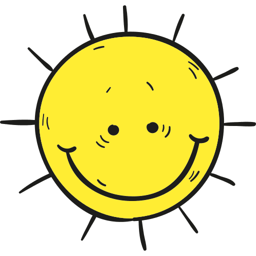 Sun meteorology summertime warm icon