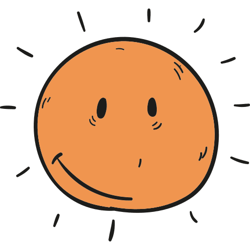 Sun summertime sun nature icon