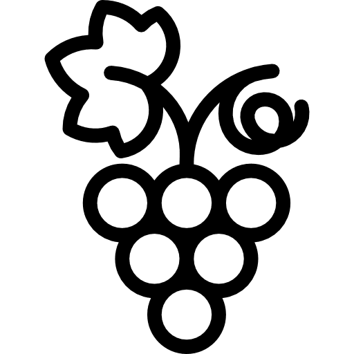 Grapes berry bouquet food and restaurant icon