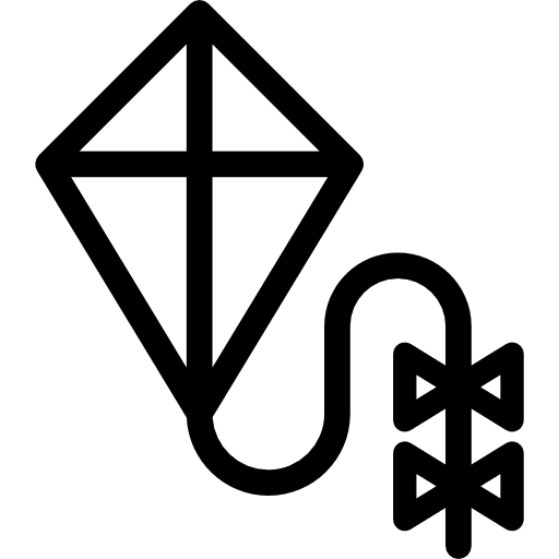 Kite hobby leisure hobbies and free time icon