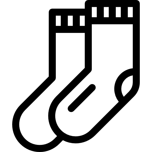 Socks garment clothing clothes icon