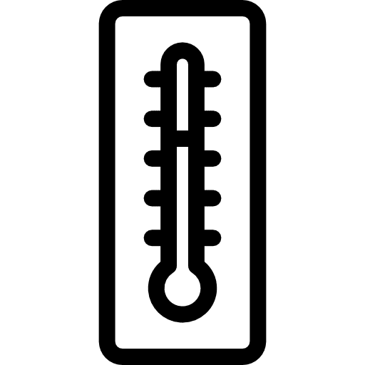 Thermometer fahrenheit degrees mercury icon