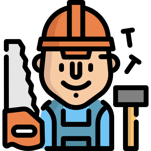 Carpenter professions and jobs avatar user icon