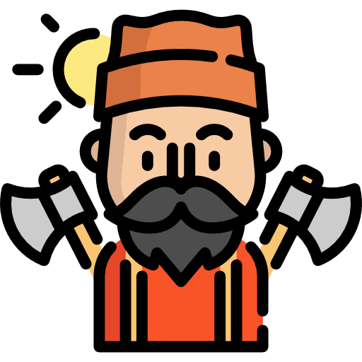 Lumberjack profession user lumberjack icon